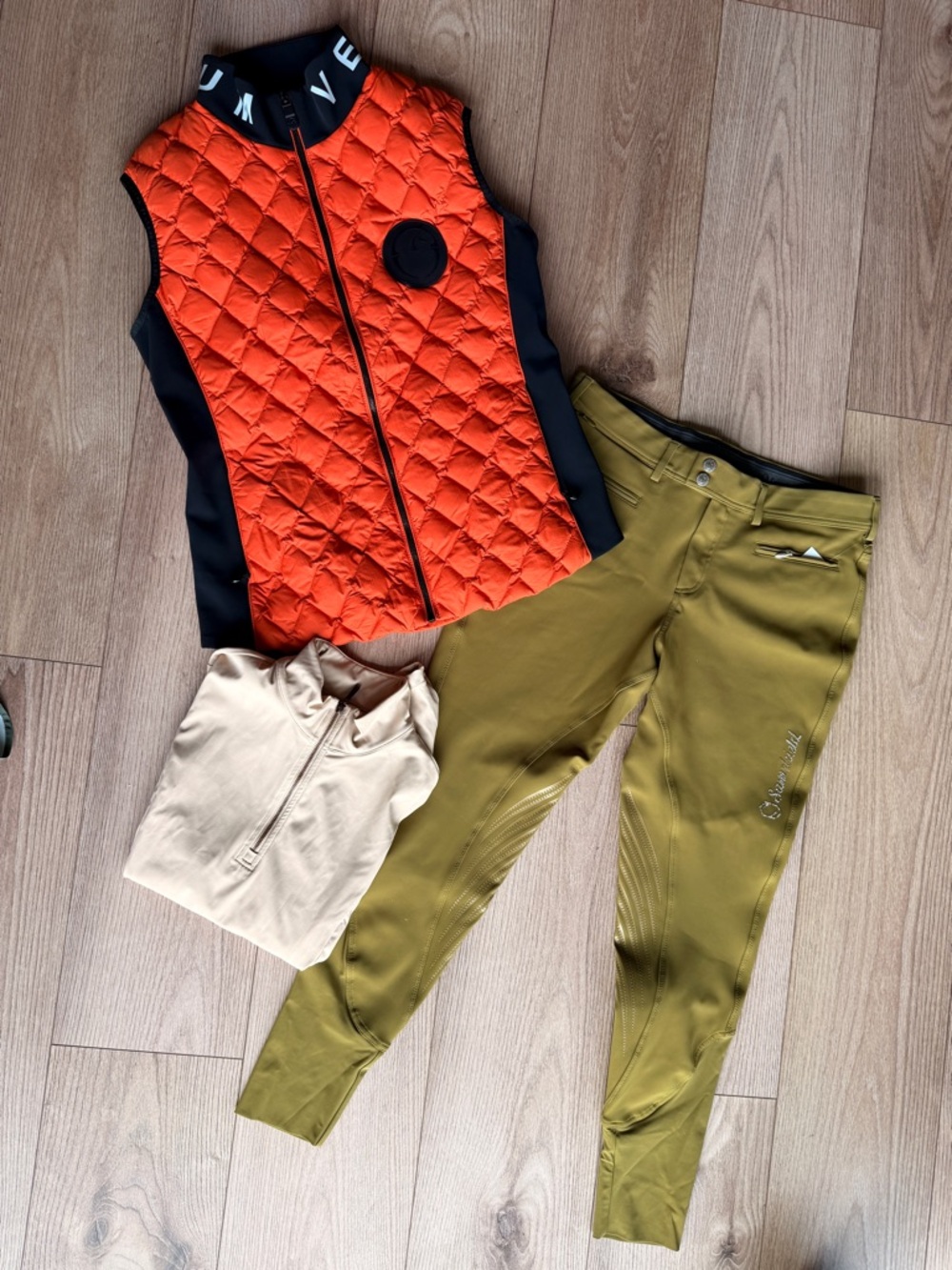Vestrum Murcia Orange Quilted Women's equestrian riding Vest size L - Picture 14 of 14